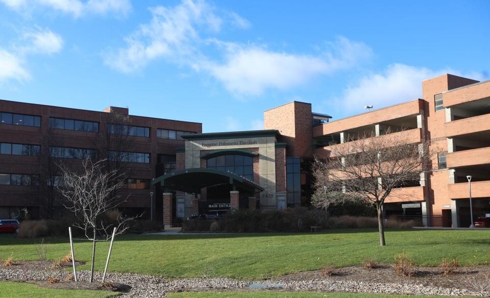Rochester General Hospital's main entrance is on Portland Street in Rochester, Dec. 8, 2020.