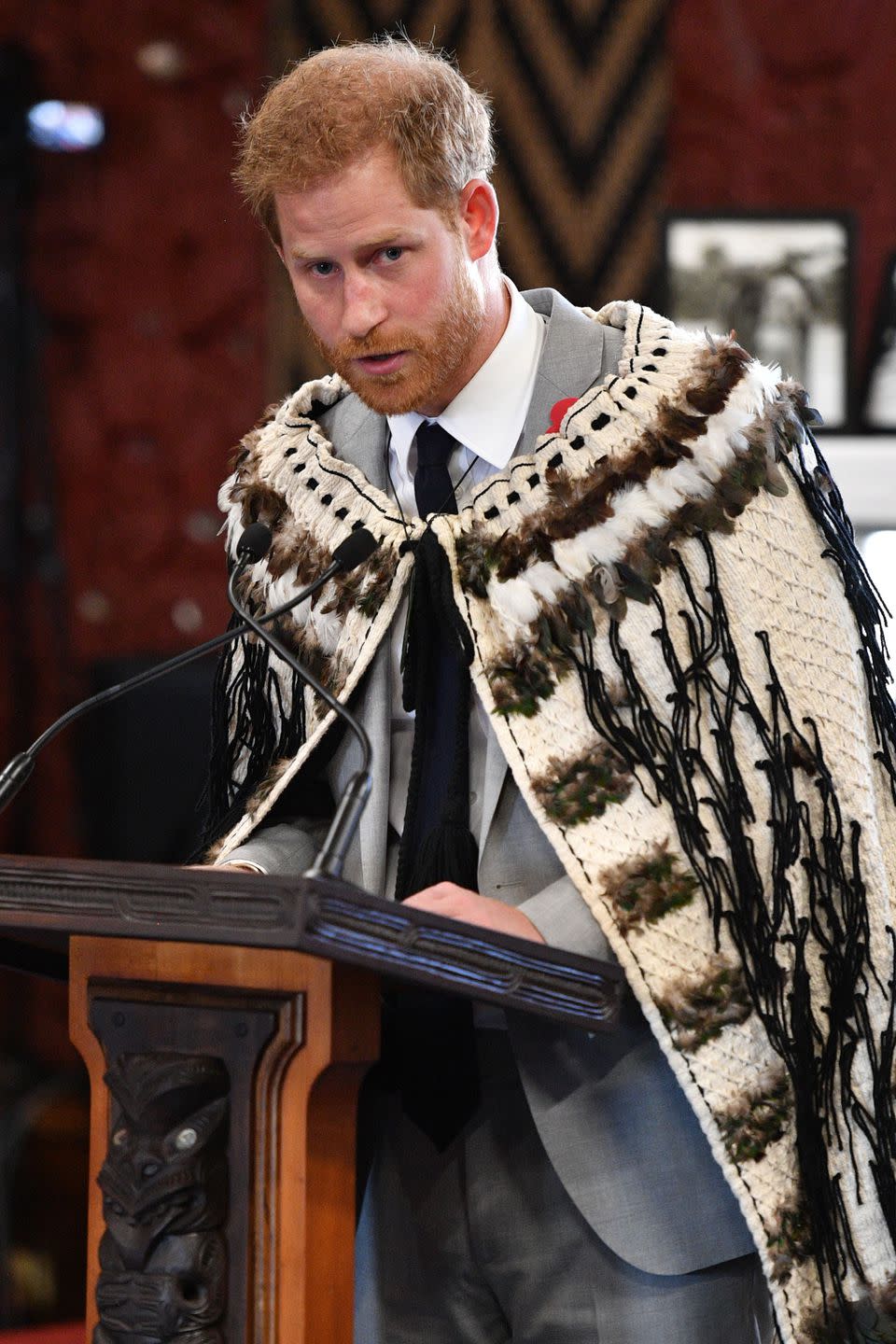 <p><strong>31 October</strong> Harry made a speech while at the event.</p>