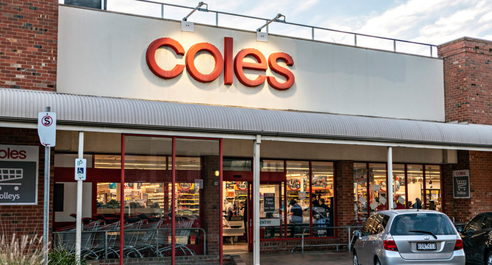 Coles has been criticised for its delivery of a woman's online order. Source: Getty Images