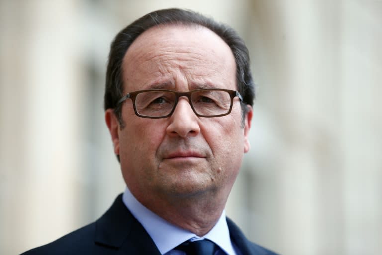 French President Francois Hollande met with top religious leaders as a violence-weary France mourned the terror attack in Saint-Etienne-du-Rouvra