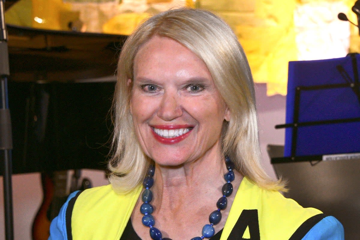 Anneka Rice at a Ukraine fundraising event at London’s White Eagle Club in April 2022  (Dave Benett/Getty Images)