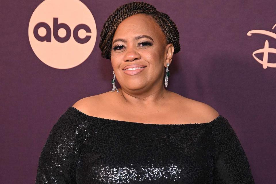 <p>Michael Tullberg/FilmMagic</p> Chandra Wilson attends the Walt Disney Company Emmy Awards party at Otium on January 15, 2024