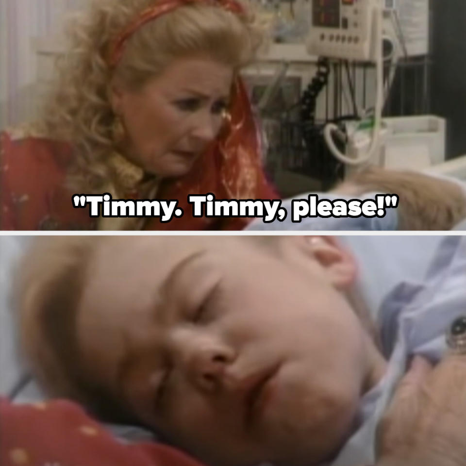 Timmy's death scene on the soap opera