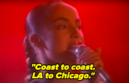 "Coast to coast, LA to Chicago."