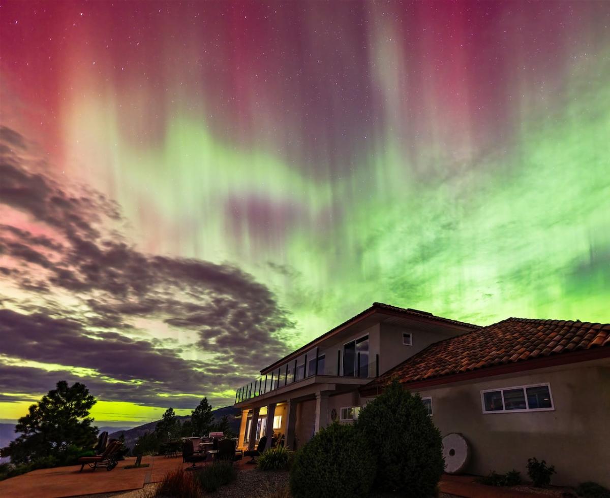 A powerful geomagnetic storm is underway that could trigger intense northern lights tonight