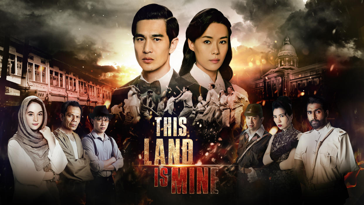 Historical drama, This Land Is Mine, stars Pierre Png and Rebecca Lim. (Image: Mediacorp)