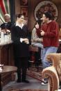 <p>The Italian actress and filmmaker Isabella Rossellini visited Central Perk as herself right after Ross decides she is "too international" to remain on his celebrity hall pass list. The hilarious cameo begins with him asking Isabella out, only to end with her finding out he bumped her off of his list for Winona Ryder.</p>