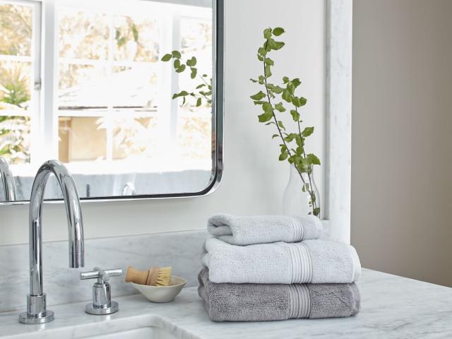 When it comes to bathroom style, Wamsutta stacks up. Bed Bath & Beyond.