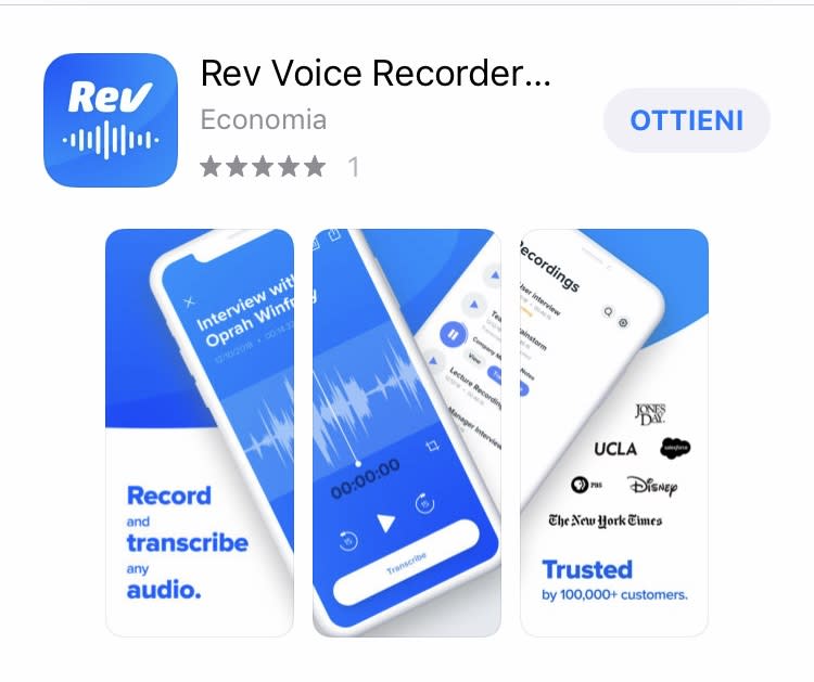 La prima cosa bella di quest’app è che registra in background: la si può usare mentre si fa altro sullo smartphone. La seconda è che è facile da usare, senza fronzoli. La terza, che si può tagliare la registrazione e salvarla in Dropbox, Evernote e Google Drive. La quarta, decisiva, che si tratta di un’appendice di Rev.com, un servizio di trascrizione (umano) a basso costo e affidabile. Per chi non ha tempo né voglia di sbobinare. Gratis per iPhone e Android.