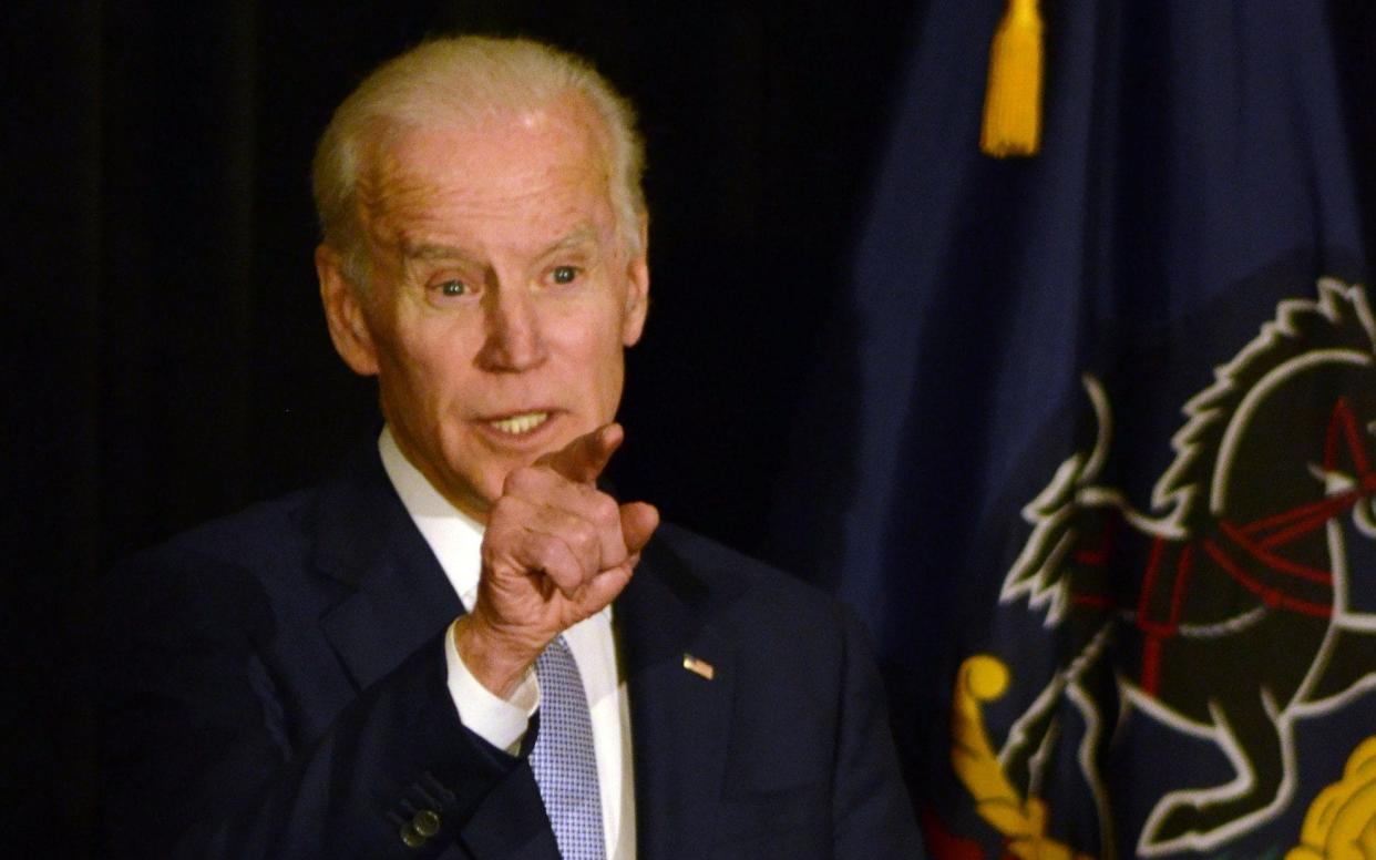 Former Vice President Joe Biden is the frontrunner to lead the Democratic party in the 2020 presidential election - Barcroft Media