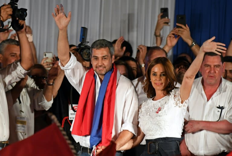 Paraguay's Mario Abdo Benitez of the ruling conservative Colorado party won the vote by a narrow margin