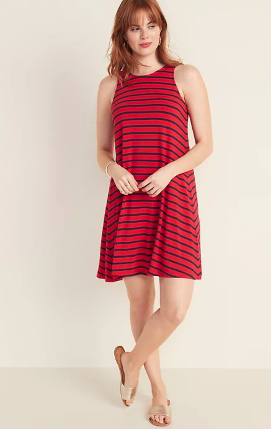 Sleeveless Jersey Swing Dress. (Photo: Old Navy)