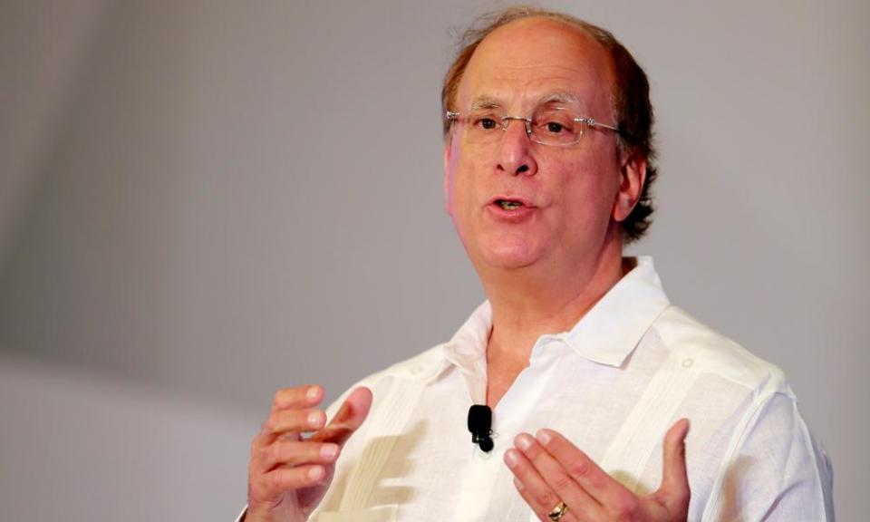 Larry Fink of BlackRock speaks in Acapulco in March 2016. 