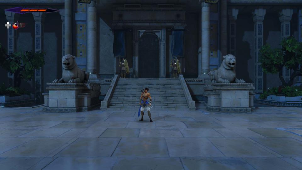 Screenshot of Prince of Persia: The Lost Crown on Xbox Series X.
