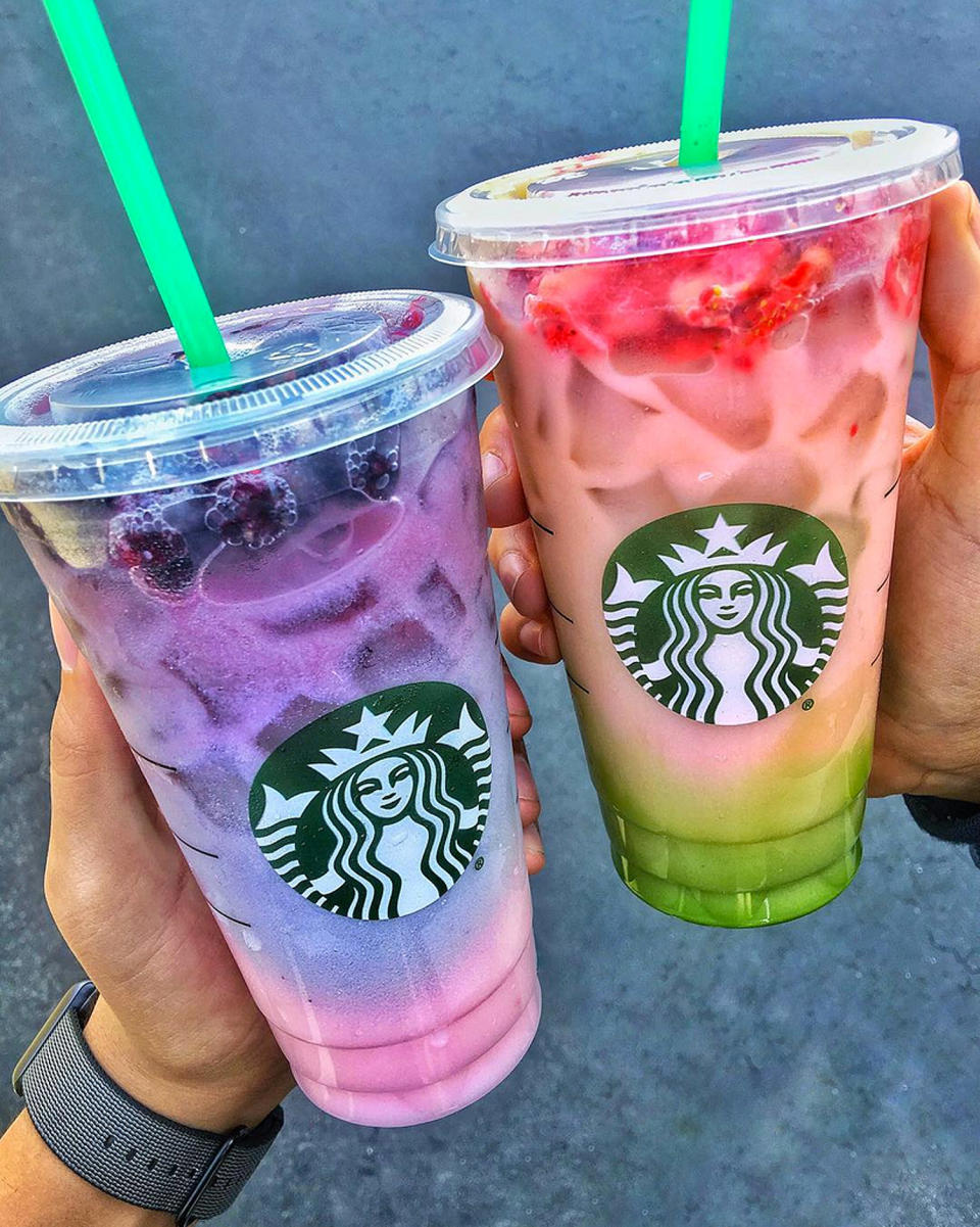 STARBUCKS TIE-DYE DRINKS