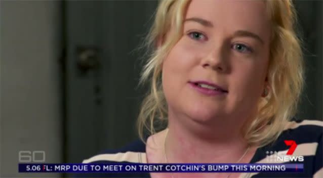 Ms Sainsbury claims she received death threats from a mystery man. Source: 7 News