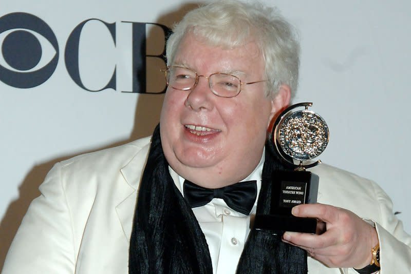 Richard Griffiths, Tony winner for Best Actor in a Play for "The History Boys," poses for the media after the 2006 Tony Award ceremonies held at Radio City Music Hall in New York. File Photo by Ezio Petersen/UPI