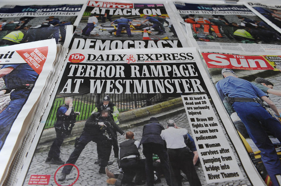 Attack outside the Houses of Parliament in the UK