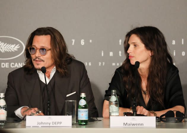 Johnny Depp and Maiwenn attend the 