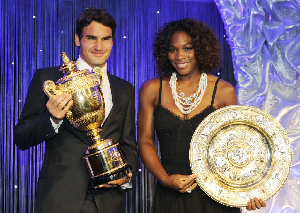 Roger Federer and Serena Williams in 2012. (Getty)