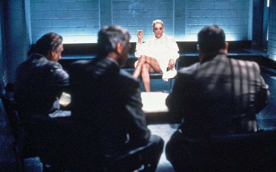 Stone as Catherine Tramell in Basic Instinct (1992)  - Entertainment Pictures / Alamy S