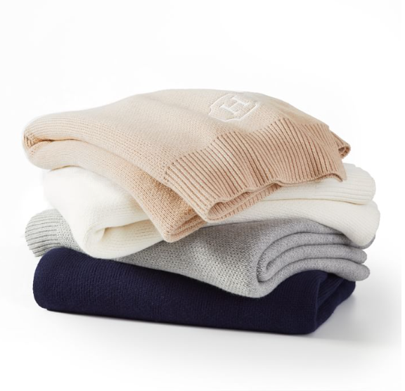 39) Luxe Cotton Throw Blanket