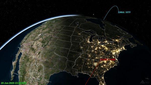 satellite collision pittsburgh simulation