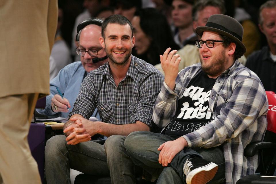 Adam Levine and Jonah Hill