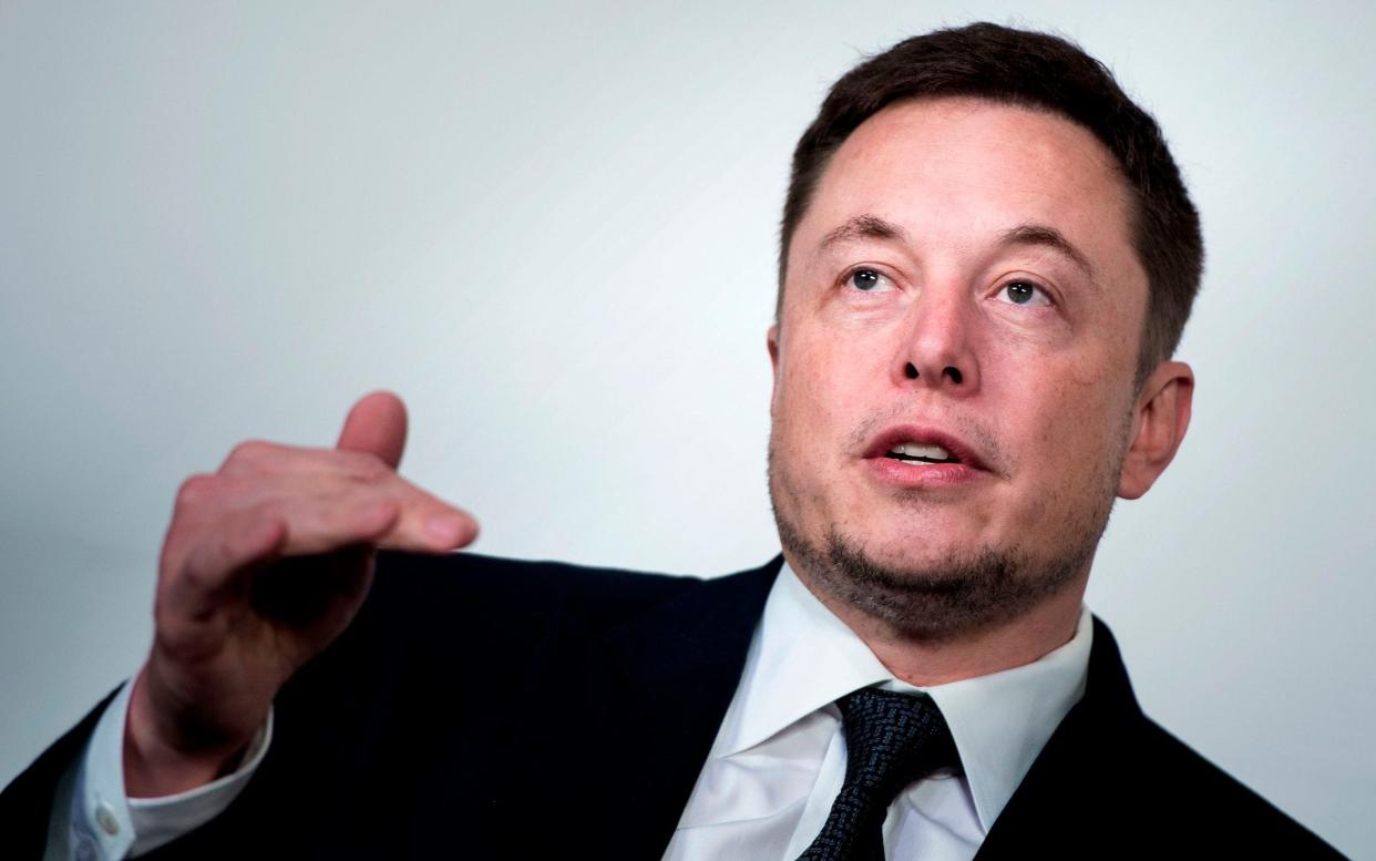 Elon Musk, chief executive of SpaceX and Tesla made the claims on social media  - AFP