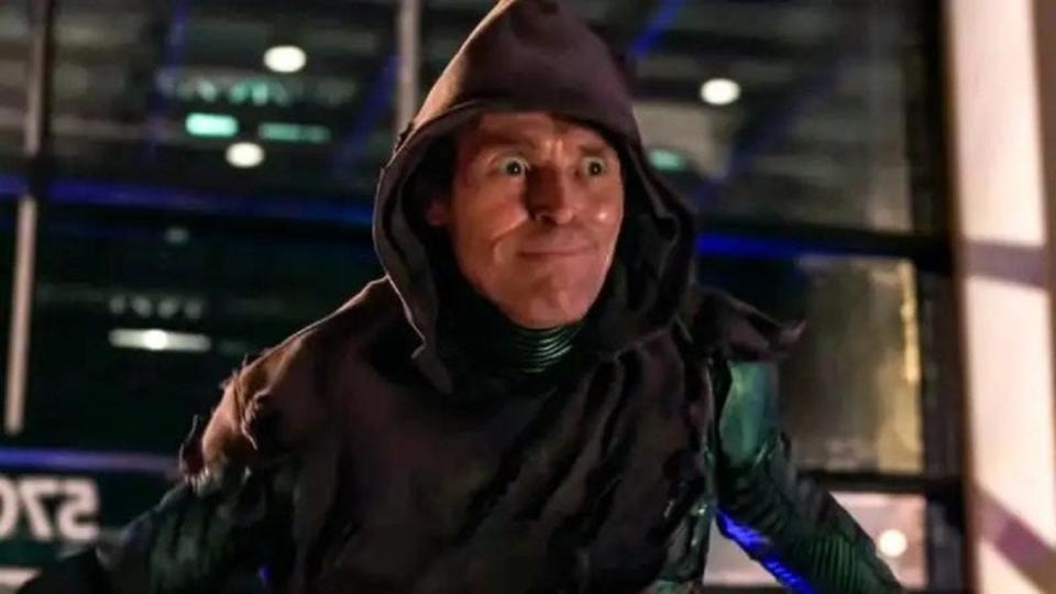 Willem Dafoe in a hood