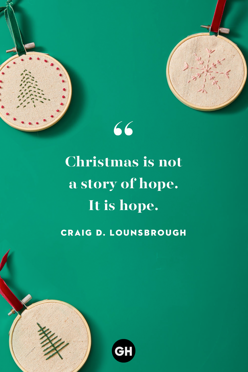 <p>Christmas is not a story of hope. It is hope.</p>