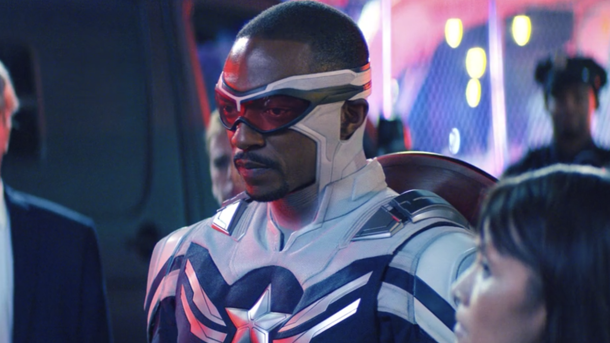  Anthony Mackie as Captain America in The Falcon and The Winter Soldier. 