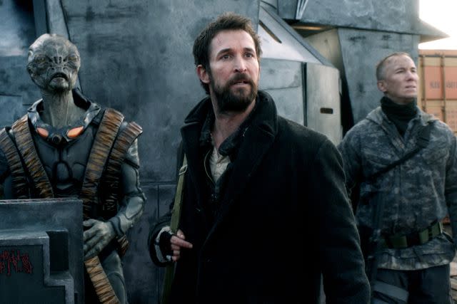 <p>TNT/Courtesy Everett</p> Doug Jones and Noah Wyle on 'Falling Skies'