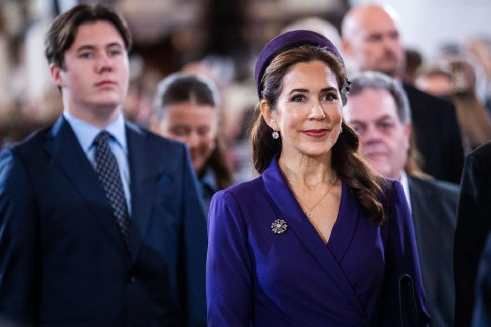 danish royal family participates in church service at aarhus cathedral