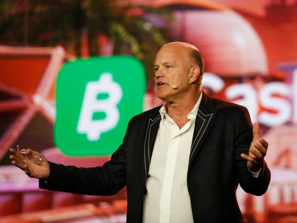 Mike Novogratz, CEO of Galaxy Investment Partners, speaks during the Bitcoin 2022 Conference at Miami Beach Convention Center on April 8, 2022 in Miami, Florida.