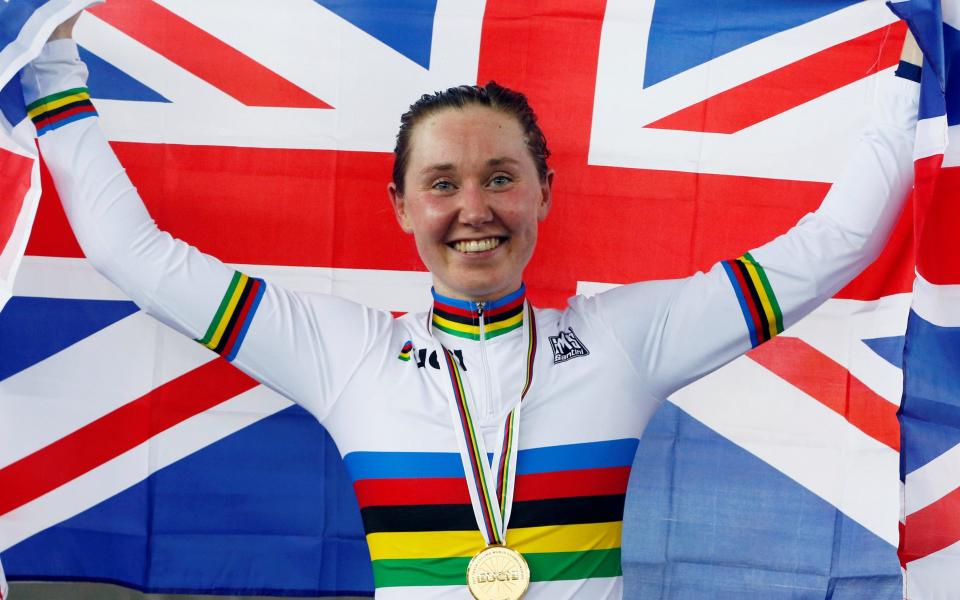 Katie Archibald on top of the world after winning Britain's first gold of 2017 Track Cycling World Championships