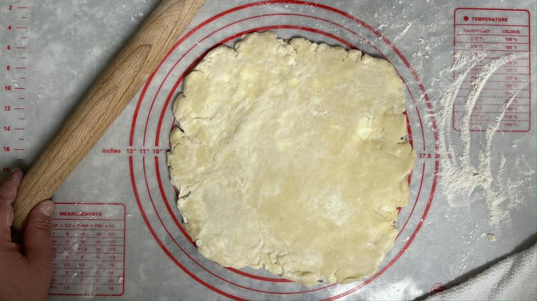 galette dough rolled 9 inches