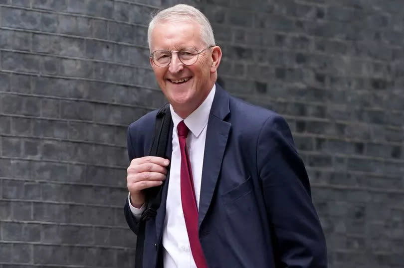 Labour MP Hilary Benn arrives at 10 Downing Street, London, following the landslide General Election victory for the Labour Party.