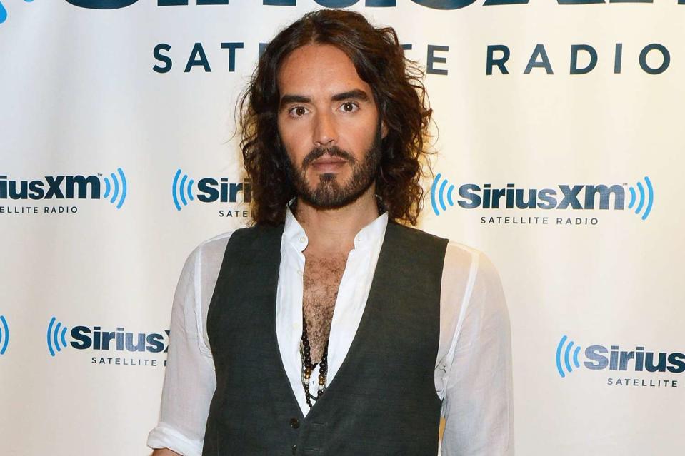 <p>Slaven Vlasic/Getty</p> Russell Brand suggested to a 15-year-old that she should have a sex-themed birthday party on his BBC radio show, The Russell Brand Show, in 2007.