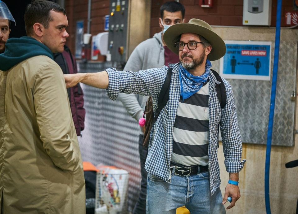 Corin Hardy directs a scene in season two of "Gangs of London"