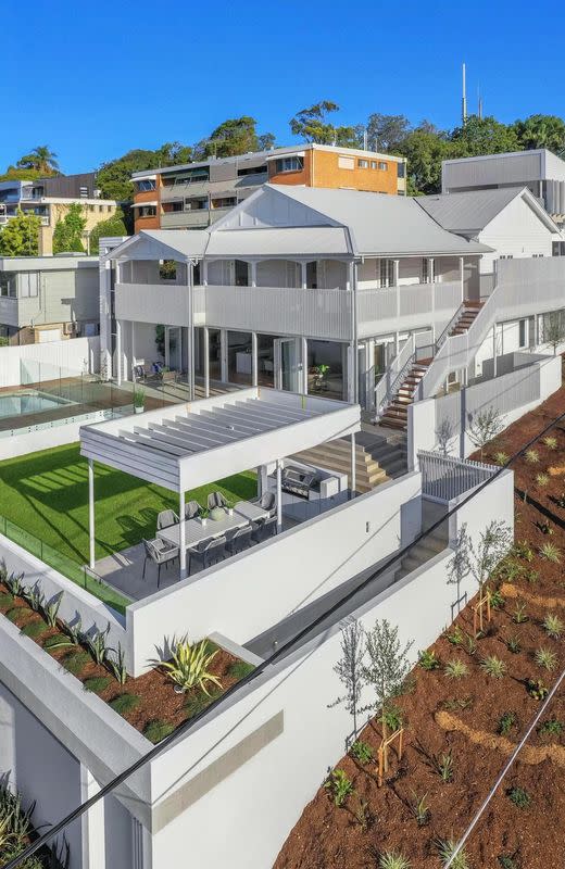 La villa nella sua estensione (foto: realestate.com.au)