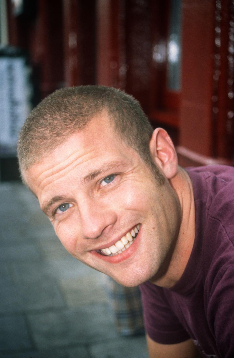 Dermot O'Leary outside the Barfly pub in Camden , 1st August 2000, London, England, United Kingdom.