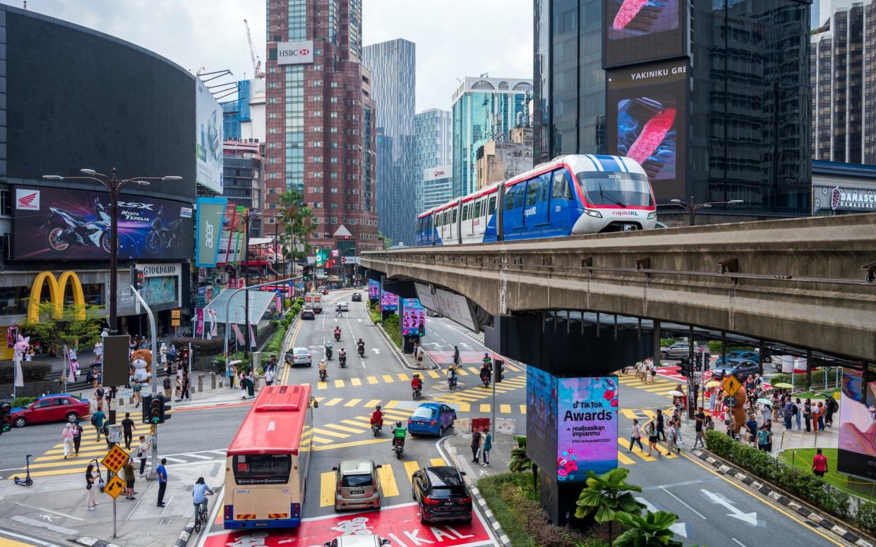 A sum of £244,061 was spent in Kuala Lumpur to help cut congestion by improving public transport