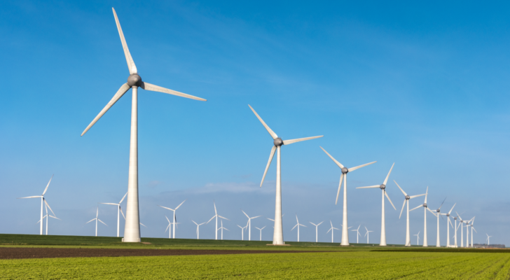 An image of a windmill field