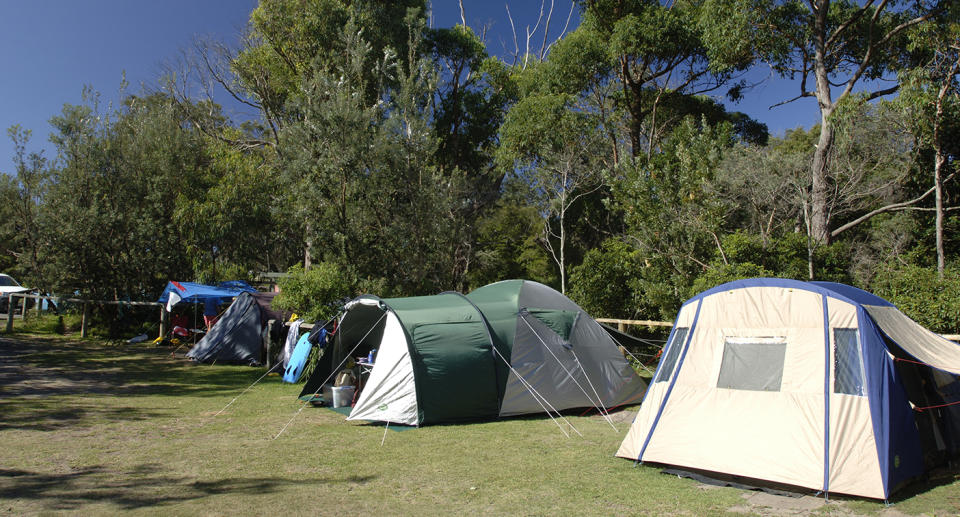 A campground in Booderee National Park.