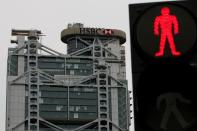 FILE PHOTO: HSBC headquarters is pictured at the financial Central district in Hong Kong