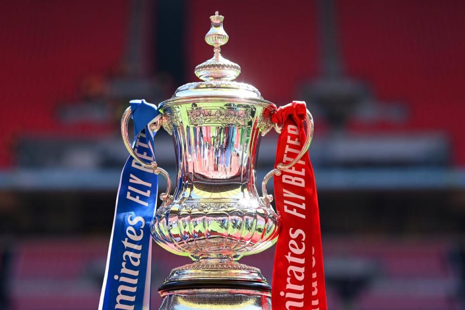 The FA Cup trophy. (The FA via Getty Images)