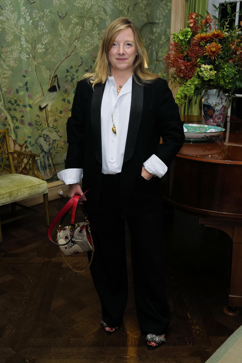 LONDON, ENGLAND - OCTOBER 30: Sarah Burton attends the dinner in honor of Women Thought Leaders, Entrepreneurs and Creators on October 30, 2023 in London, England. (Photo by Darren Gerrish/Darren Gerrish/WireImage for Tory Burch)