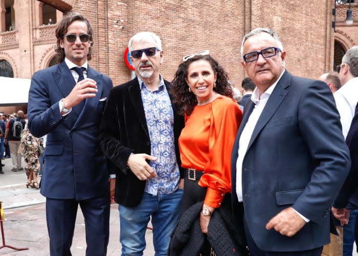 Feliciano López, Carlos Sobera y más amigos en Las Ventas