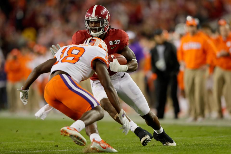 Jadar Johnson (L) was a starting safety for Clemson’s national championship team. (Getty Images)